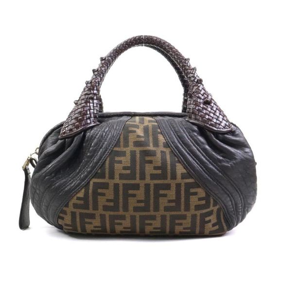 Fendi Zucca Spy Bag, canvas and leather, brown gold, women's, 2384-8BL078 e60... - Picture 1 of 5
